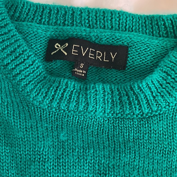 Oversized green sweater - Picture 2 of 2